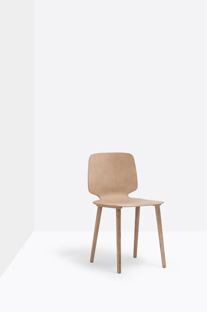 Stuhl BABILA 2700 - Holzstuhl von Pedrali AN - schwarz lackiert