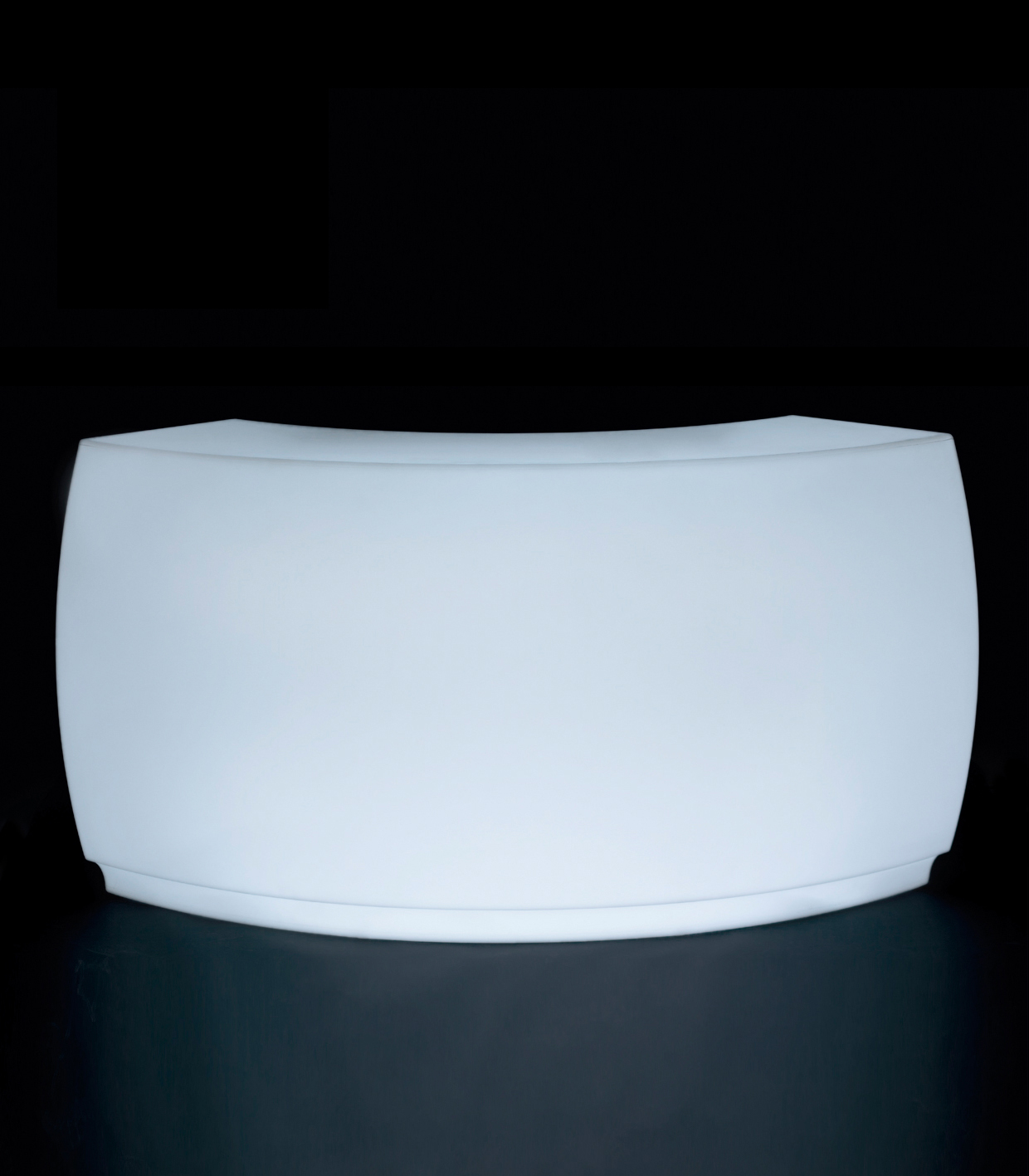 LED Theke FIESTA Bar Corner - von VONDOM Transluzent weiss - für LED Beleuchtung LED weiss kein Zubehör