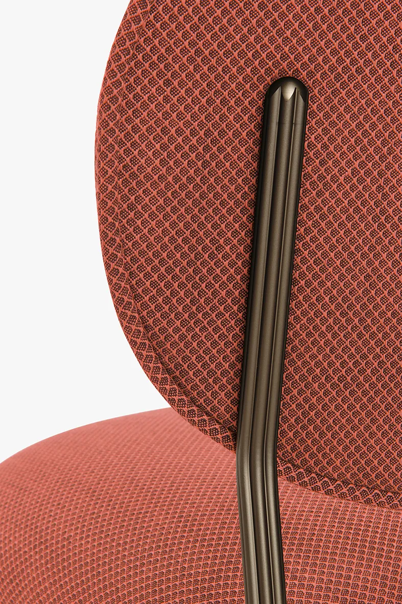 Stuhl BLUME 2950 - gepolstert von Pedrali BS-Bronze-eloxiert Cat. C
