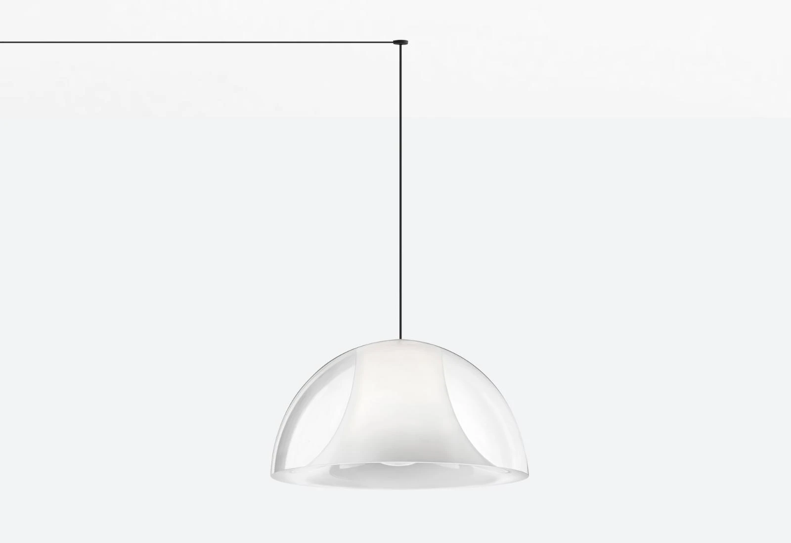 Hängelampe L002CW - Design Lampe von Pedrali TR - transparent 6,0 Meter + 4 Kabelklemmen