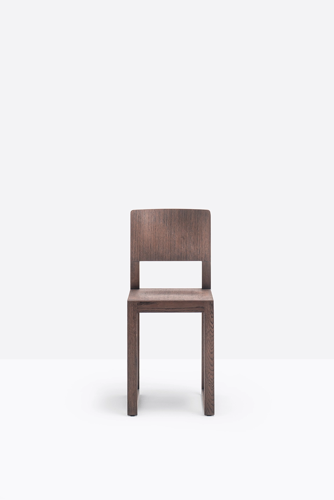 Stuhl BRERA 380 - Holz von Pedrali V102 - Vintage wenge