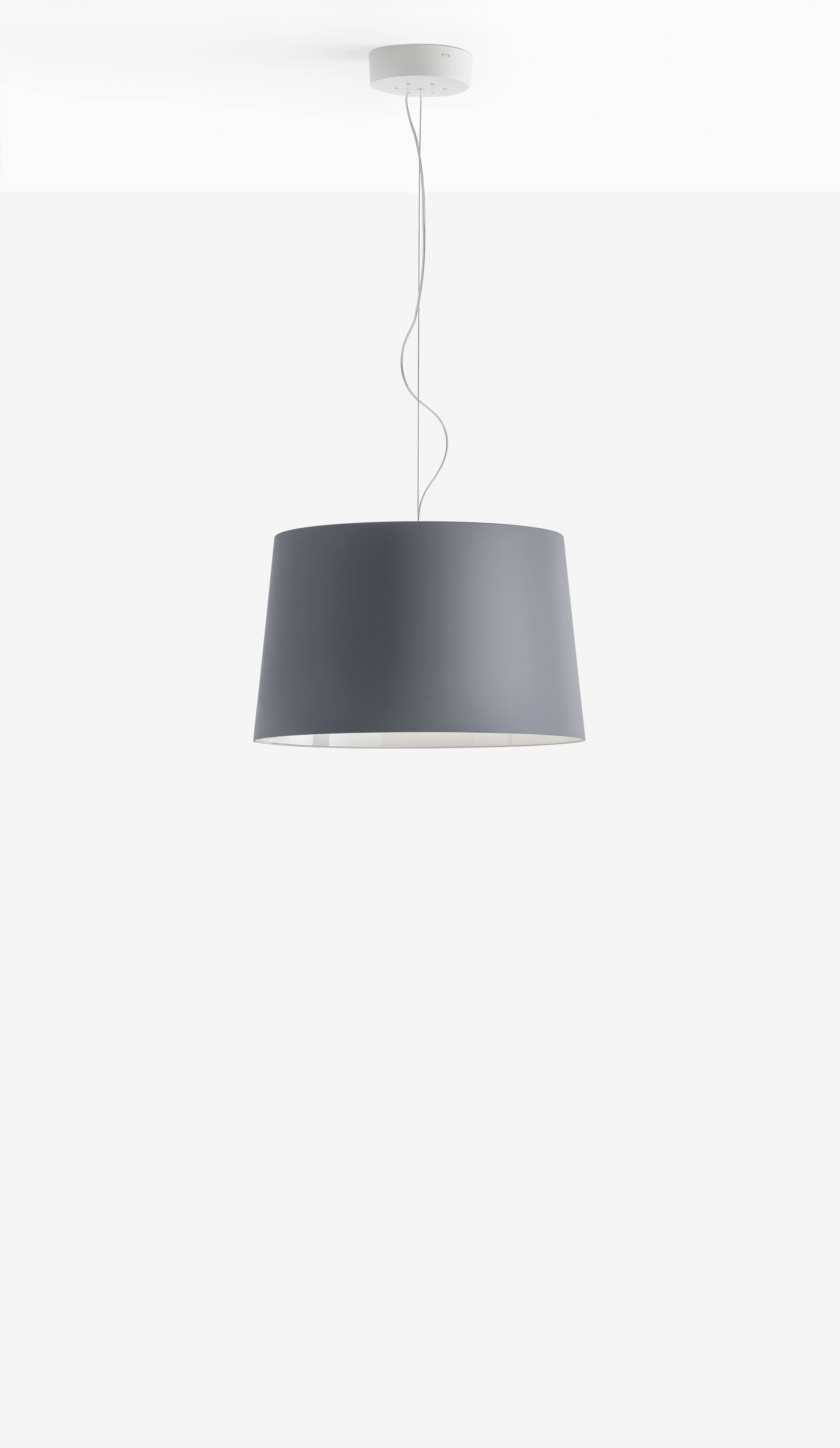 Hängelampe L001S/B SOFT - Design Lampe von Pedrali Soft-touch BE - beige schwarz 1,8 Meter
