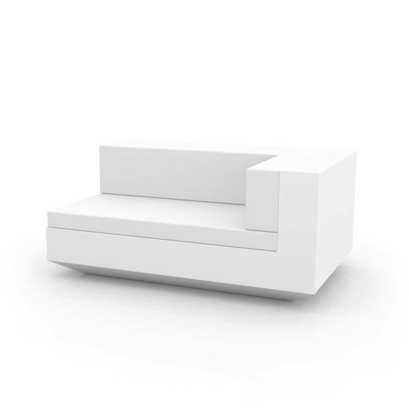 LED VELA Right Chaiselunge Section Sofa - von VONDOM Basic Kunststoff - Outdoor ohne Leuchtmittel Gruppe 1 C