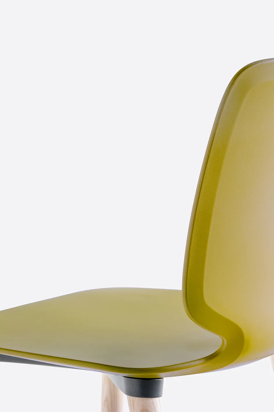 Stuhl BABILA 2750 - Holzgestell von Pedrali FR - gebleichtes Eschenholz GI - gelb