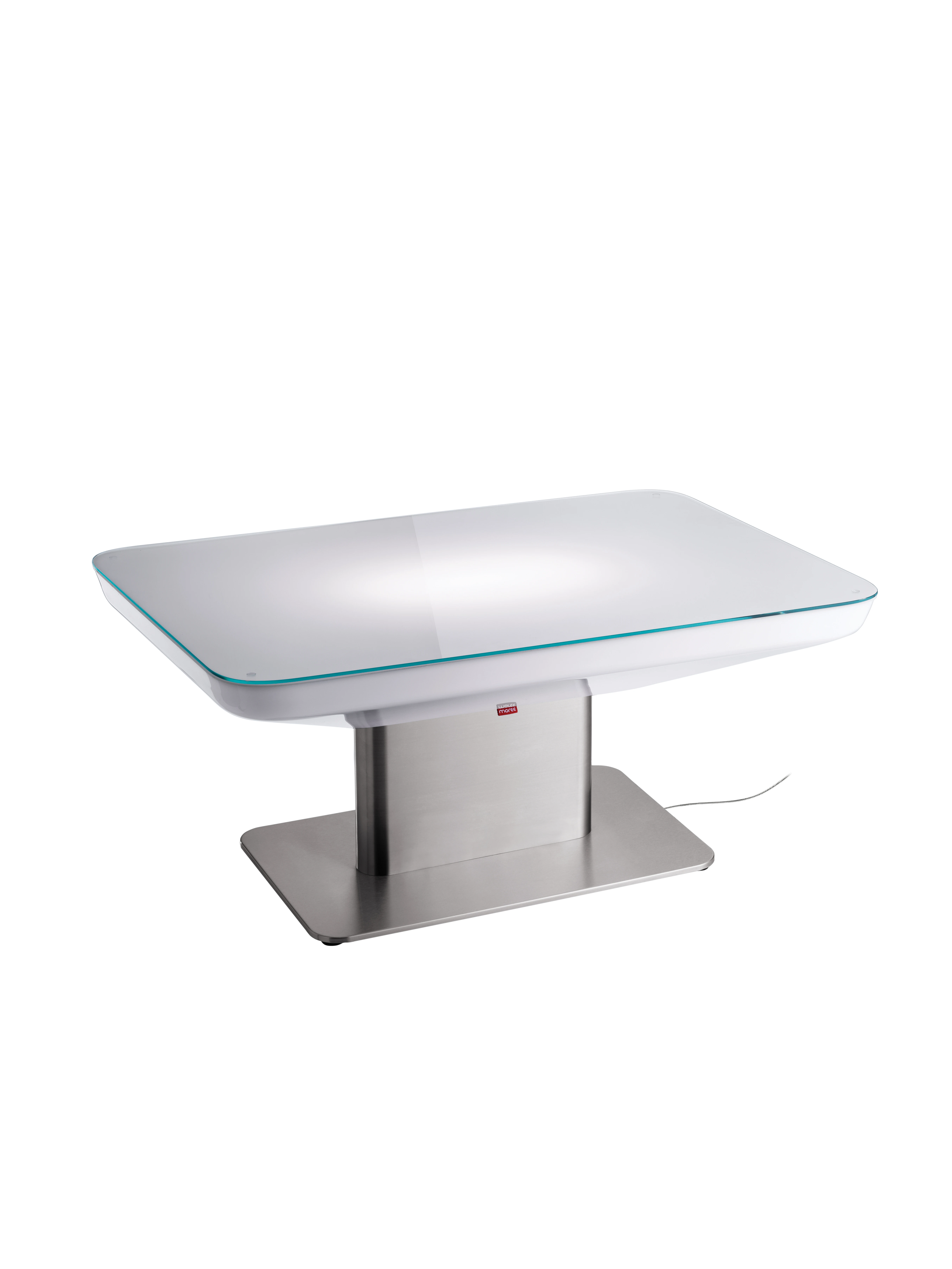 LED Tisch STUDIO 45 - Loungetisch beleuchtet von moree LED weiss 230V Zuleitung Outdoor